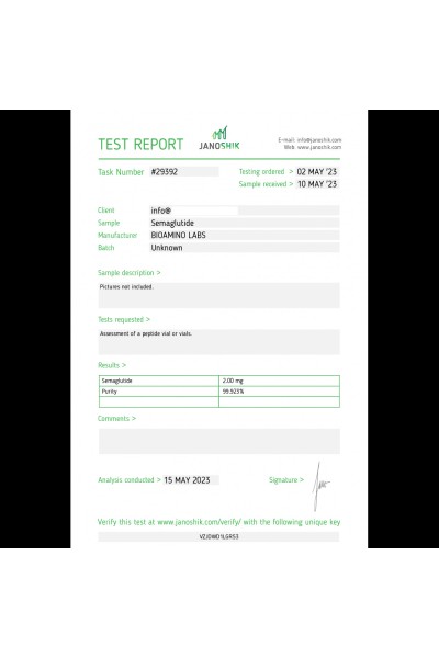 BIOAMINO SEMAGLUTIDE 2mg + INJEKTWASSER  (Ozempic Generikum)